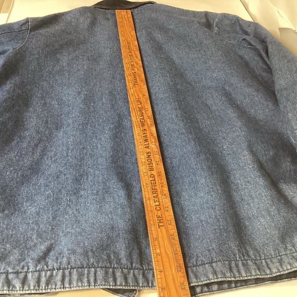 Big Ben Vintage Blanket lined Denim barn chore Utility Jacket mens 48 Long - Picture 14 of 15